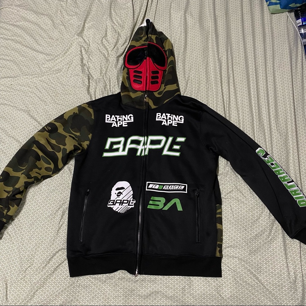 Bape Dirt Race Zip Up Hoodie - Picture 1 of 6